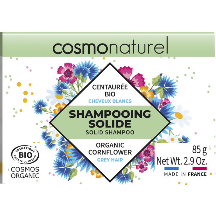 SHAMPOOING SOLIDE CHEVEUX BLANCS CENTAURÉE BIO