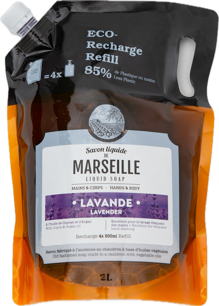 SAVON LIQUIDE DE MARSEILLE LAVANDE RECHARGE 2L
