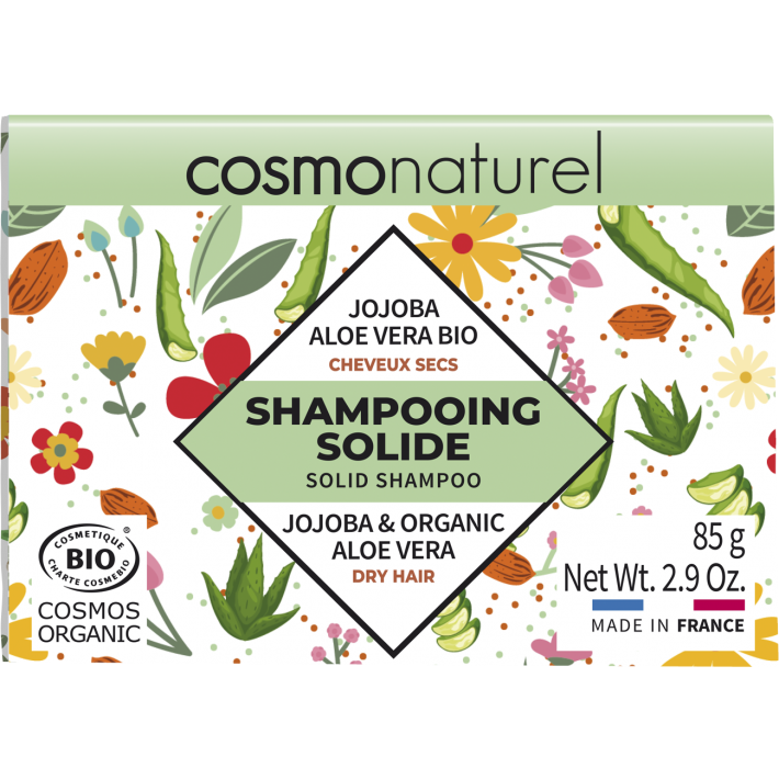 SHAMPOOING SOLIDE CHEVEUX SECS JOJOBA ALOE VERA BIO
