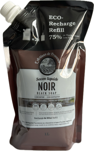 SAVON LIQUIDE NOIR OLIVE RECHARGE 1L